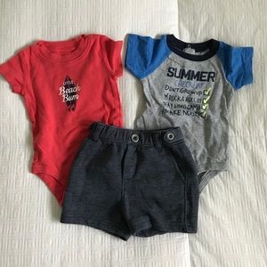 Boys Onesie & Shorts Bundle